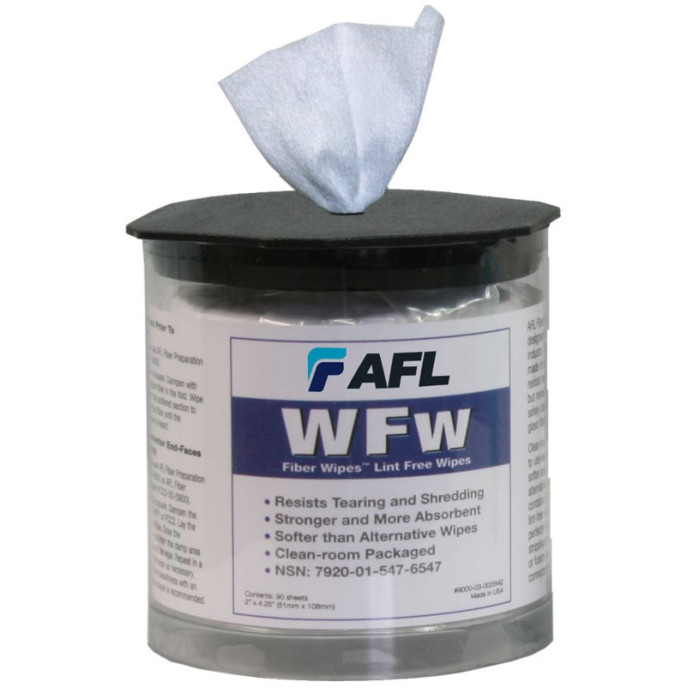 AFL FiberWipes Mini-Tub (90 wipes)