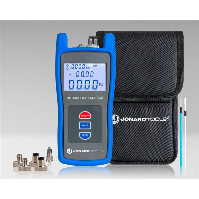Jonard FPL-5555  Fiber Power Meter w/ Data Storage & SM/MM Optical Light Source Kit